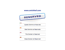 Tablet Screenshot of anichhof.com